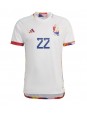 Belgien Charles De Ketelaere #22 Replika Borta Kläder VM 2022 Kortärmad